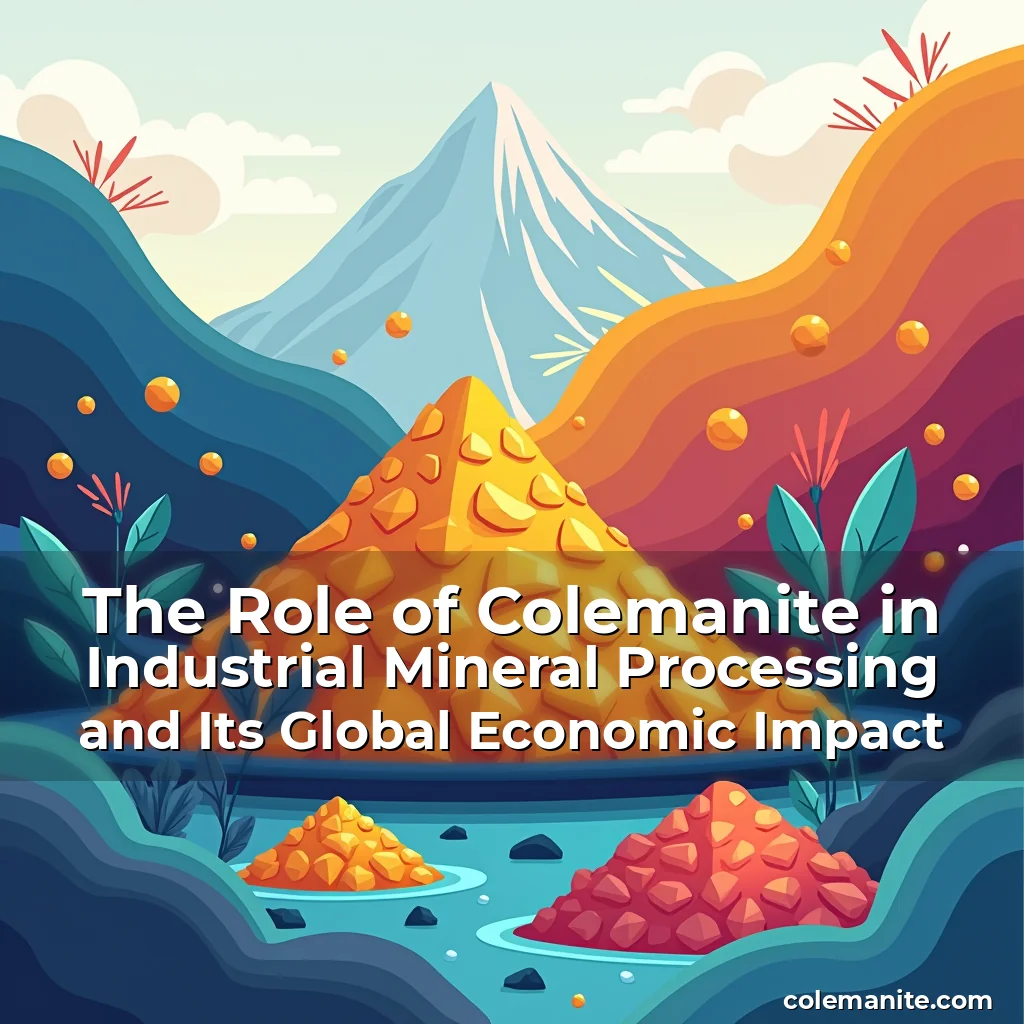 Read more about the article The Role of Colemanite in Industrial Mineral Processing and Its Global Economic Impact