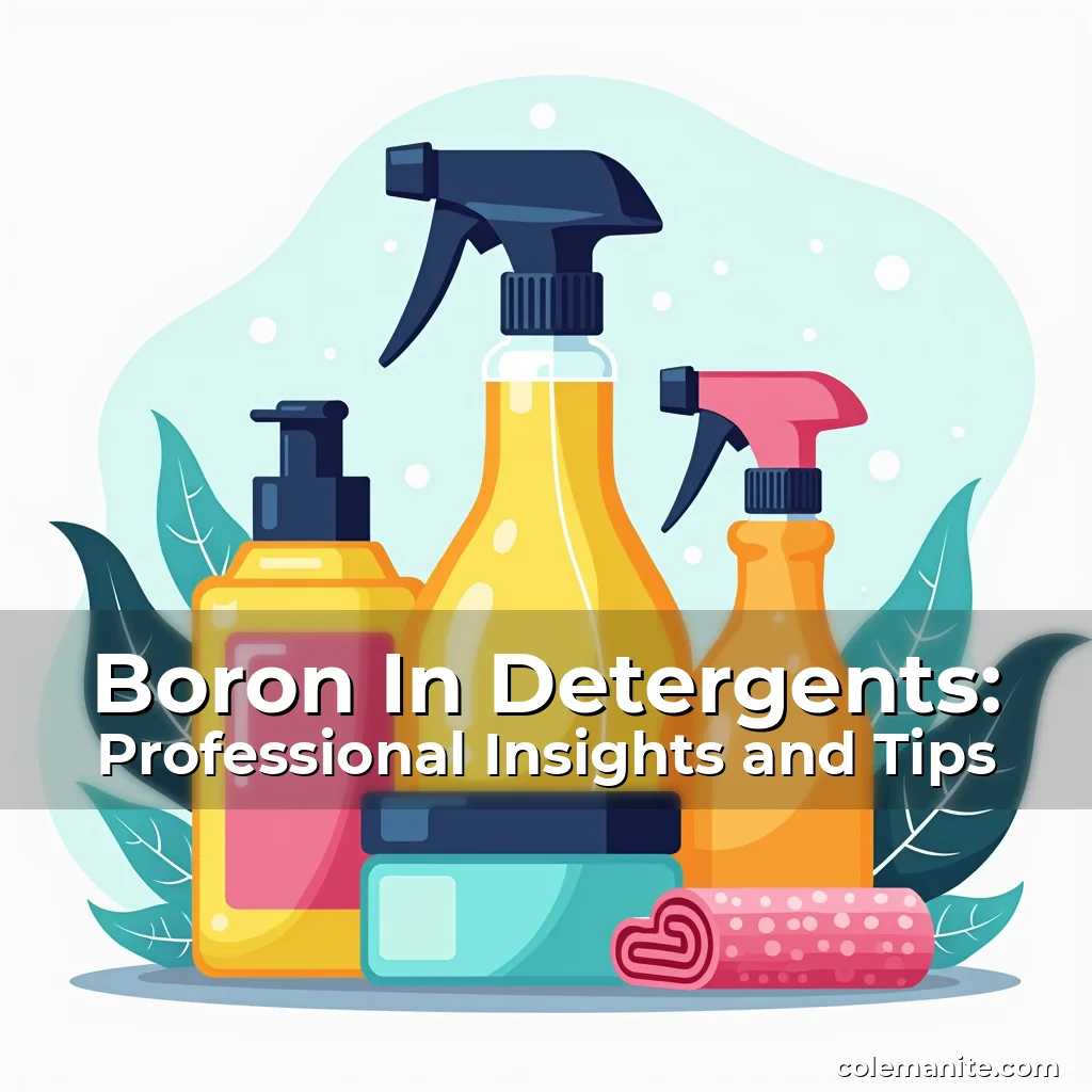 Read more about the article Boron In Detergents: Professional Insights and Tips